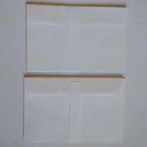 Greeting Card Envelopes (20), White, 5 3/4" L x 8 3/4" W, Pre-owned